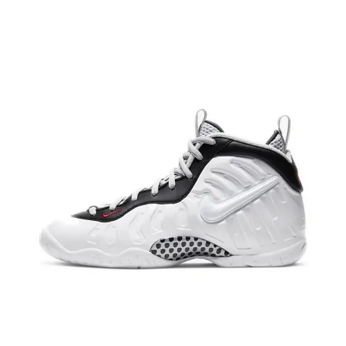 Nike Foamposite Pro Little Устойчивый к истиранию MID Топ Детские Баскетбольные кроссовки Молочно-белый