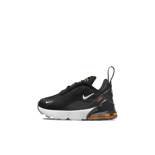 Nike Air Max 270 Low Топ Обувь для малышей Черный и оранжевый Infant And Toddler