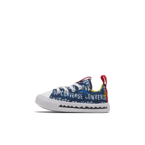 Converse Chuck Taylor All Star Superplay Low Топ Обувь для малышей Белый и синий цвет Буква Infant и Toddler