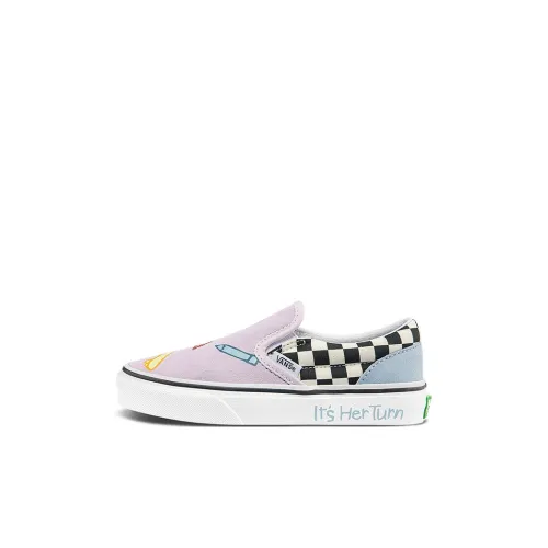 Vans Нижняя юбка On Series Детские Скейтбординги Низкие Топы Предшкольные