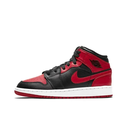 JORDAN Air Jordan 1 Детская баскетбольная обувь MID Топ Унисекс