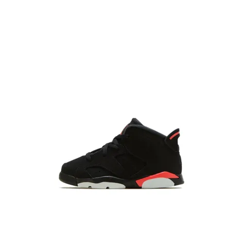 Jordan Air Jordan 6 Low Топ Обувь для малышей Черный Красный 2019 Infant And Toddler