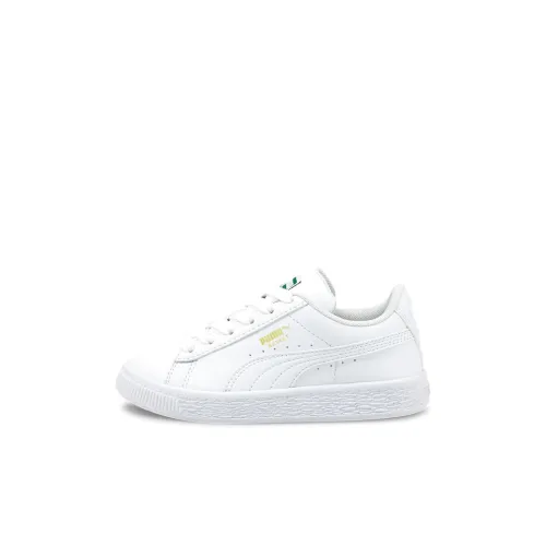 PUMA Basket Series Classic XXI Low Топ Детские Скейтбординги Белый Дети Возраст 3-7 Лет