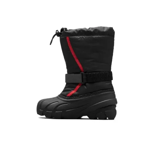 SOREL Flurry High Топ Детские ботинки Черный Красный Подростки