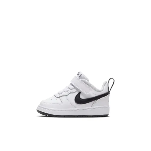 Nike Court Borough Low 2 Low Топ Кроссовки для скейтбординга Белый черный Infant And Toddler