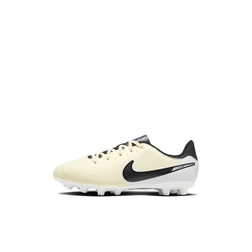 Nike Tiempo Legend 10 Junior Нижняя юбка Устойчивая к истиранию Низкий Топ Детские футбольные бутсы Желтый Черный Детский