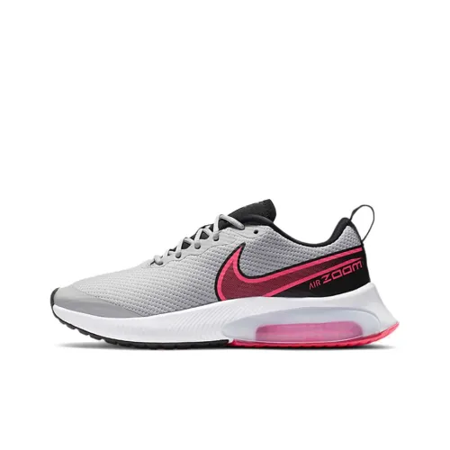 Nike Air Zoom Arcadia Аbrasion Resistant Низкий Топ Детские Беговые Кроссовки Серый Розовый