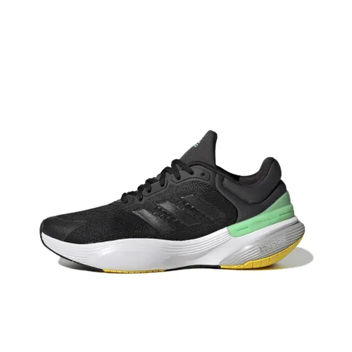 Adidas Response Super 3,0 J противоскользящие устойчивые к истиранию дышащие низкий топ детские беговые кроссовки черный для подростков