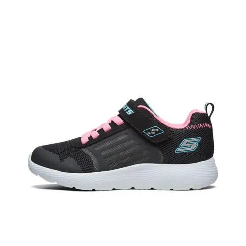 Skechers DYNA Lights Kids Lifestyle Shoes Black Pink Teenagers Скачи DYNA Lights Kids Lifestyle Shoes Черный Розовый Подростки