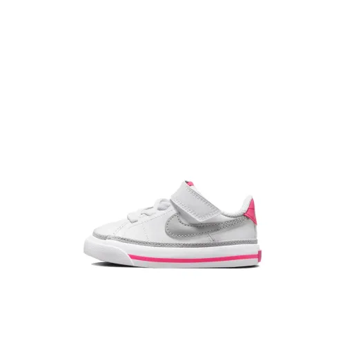 Nike Court Legacy Low Топ Обувь для малышей Белый Розовый Infant и Toddler