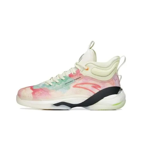 Antakids Высокий Топ Детские Баскетбольные Кроссовки Айвори Белый