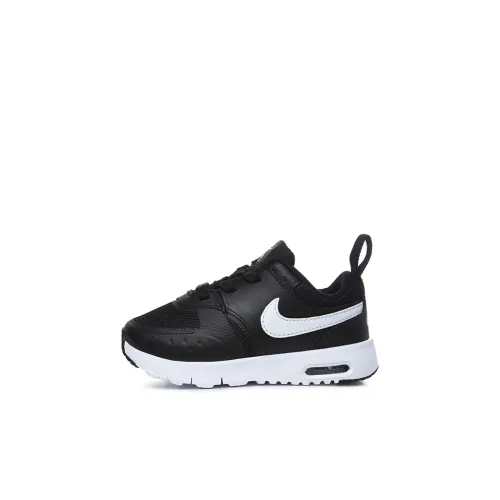 Nike Air Max Vision TD Low Топ Кэжуал Черный белый Для малышей и детей дошкольного возраста