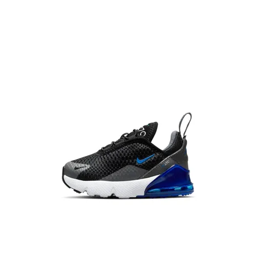 Nike Air Max 270 Low Топ Обувь для малышей Черный серый синий Infant Wa Toddler