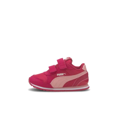 PUMA ST Runner V2 Сетка AC Low Топ Обувь для малышей Розово-красный Infant And Toddler
