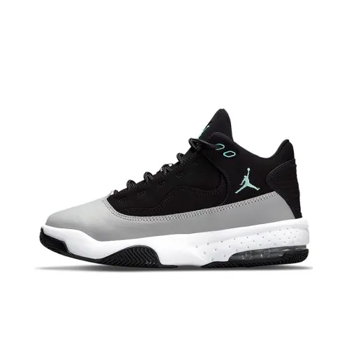 Jordan Max Aura 2 Амортизация Противоскользящие Устойчивые к истиранию MID Топ Детские Баскетбольные кроссовки