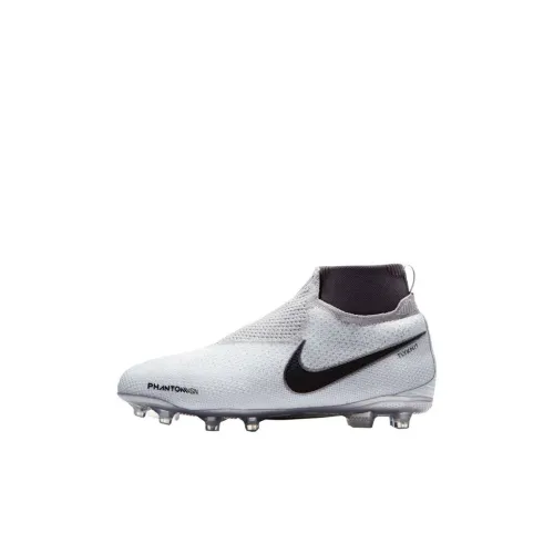 Nike Phantom Vision Elite DF FG Jr Противоскользящий Амортизация Устойчивый к истиранию Легкий MID Топ