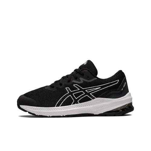 Asics GT 1000 11 Low Топ Детские беговые кроссовки Черный белый Подростки