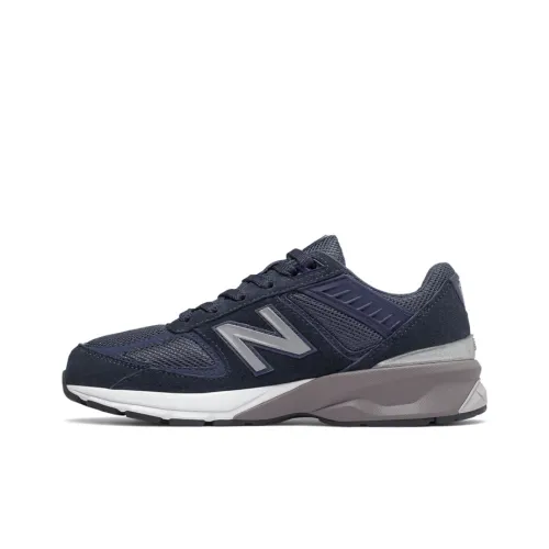 New Balance NB 990 V5 Амортизация Низкий Топ KIDS Лайфстайл Обувь Темно-Синий Подростки