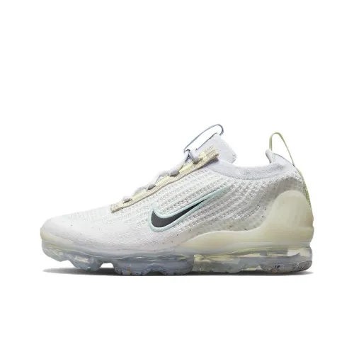 Nike VaporMax 2021 Low Топ Детские Беговые Кроссовки Белый Черный Подростки