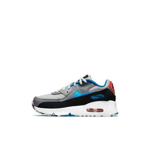 Nike Air Max 90 Kids Lifestyle Shoes Серый синий оранжевый для детей в возрасте 3-7 лет