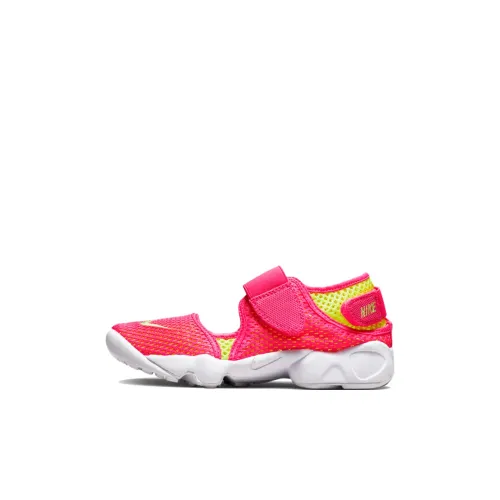 Nike Air Rift BR противоскользящие устойчивые к истиранию детские сандалии розового цвета