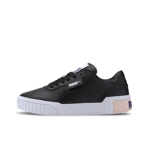 PUMA Cali Series Low Топ Детские Скейтбординги Черный Белый Розовый Подростки