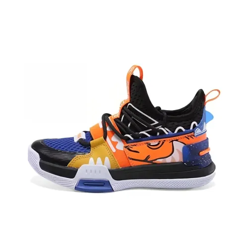 PEAK Anti KICK и устойчивый к истиранию MID Топ Детские Баскетбольные Кроссовки Ярко-Синий Подростки