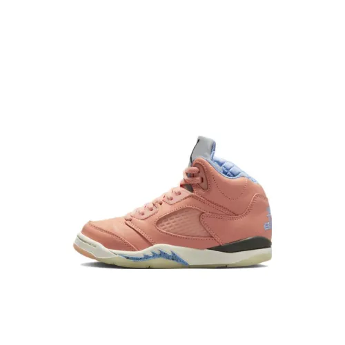 Jordan Air Джордан 5 Детские баскетбольные кроссовки Высокий Топ Предшкола