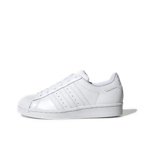 Adidas Originals Superstar J Low Топ Детский Скейтбординг Белый