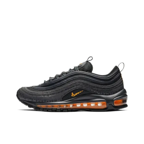 Nike Air Max 97 'Off Noir' Low Топ Детские беговые кроссовки Черный Оранжевый Подростки