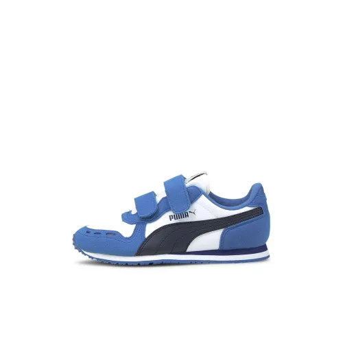 PUMA Cabana Racer Low Топ Детские беговые кроссовки Синий Children Возраст 3-7 лет