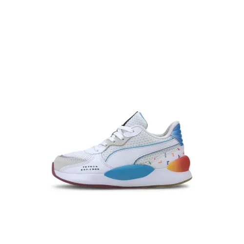 Тетрис X PUMA RS 9,8 Детские повседневные кроссовки Серый Белый Синий для детей 3-7 лет