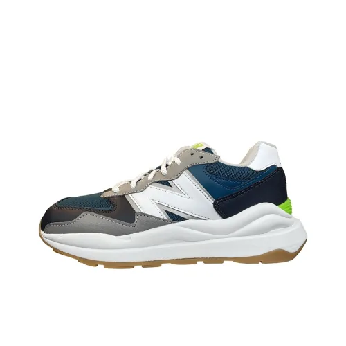 New Balance NB 57 40 Амортизация Устойчивость к истиранию Дышащий Низкий Верх Детские Лайфстайл Обувь Синий Белый Серый Подростки