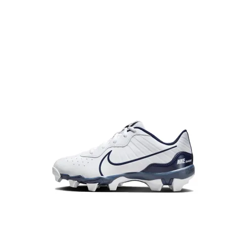 Nike Alpha Huarache 4 Keystone Амортизация Износостойкие Детские Кроссовки для Тренировок Белый Синий Малыш