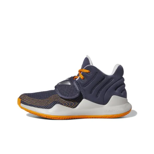 Adidas Deep Threat J противоскользящие устойчивые к истиранию дышащие баскетбольные кроссовки MID для подростков