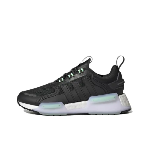 Adidas Originals NMD_R1 NMD_R1 Устойчивые к истиранию детские повседневные кроссовки Черный Зеленый Подростки