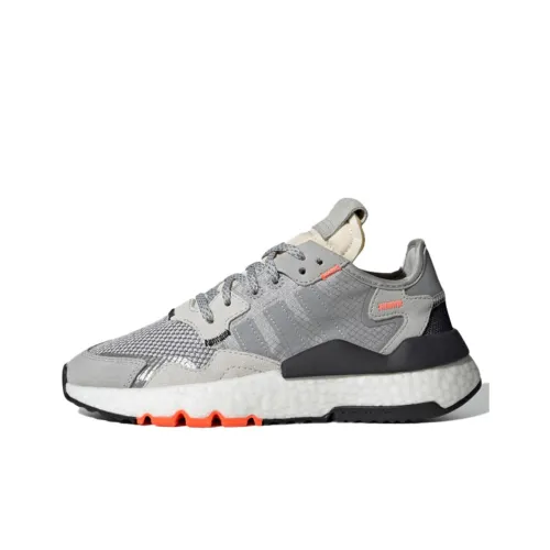 Adidas Originals Nite Jogger J Slip-resistant Kids Lifestyle Shoes Серый Белый Оранжевый Подростки