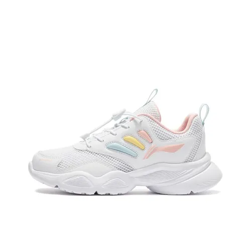 LINING YOUNG противоскользящие амортизаторы с устойчивостью к истиранию Низкий топ Спортивная повседневная обувь Белый