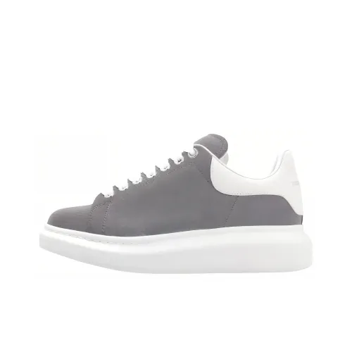 Alexander McQueen Oversized Sneaker Low Топ Кроссовки для скейтбординга Женские Серый Белый