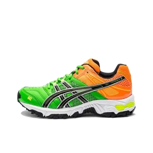 Asics Гель Trigger 9 Low Топ Детские Беговые Кроссовки Моховый Зеленый Подростки