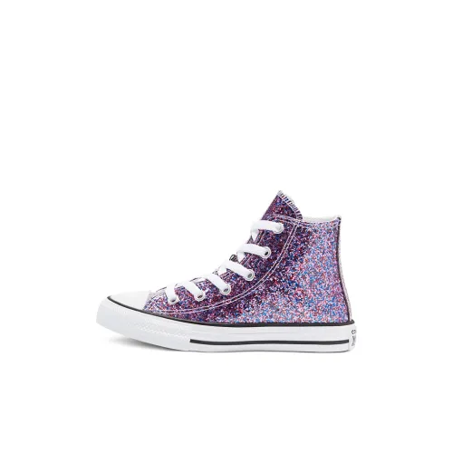 Converse Chuck Taylor All Star High Топ Kids Кеды Блестки Фиолетовый Children Возраст 3-7 лет