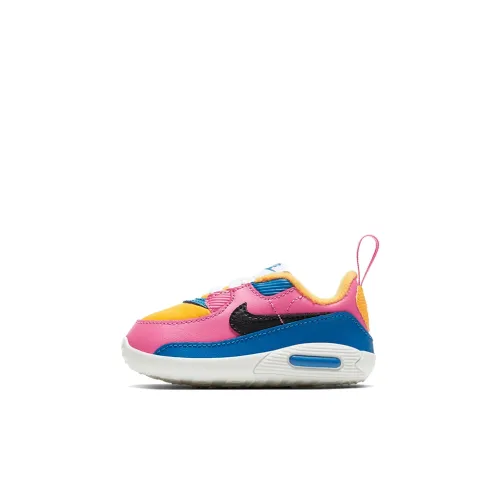 Nike Air Max 90 Crib Low Топ Обувь для малышей Синий Розовый Infant And Toddler