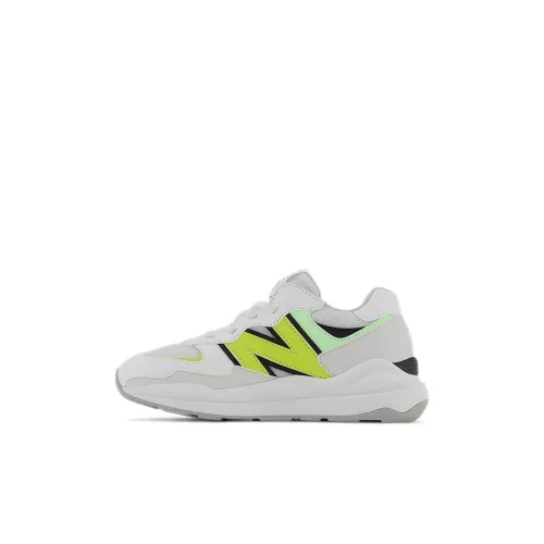 New Balance NB 5740 Устойчивый к истиранию Дышащий Низкий Топ Детская Беговая Обувь Белый Желтый Для детей 3-7 лет