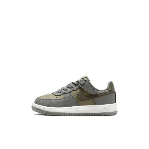 Nike Air Force 1 Low LV8 Амортизация Низкий Топ Детские Скейтбординги Серый Дети Возраст 3-7 Лет