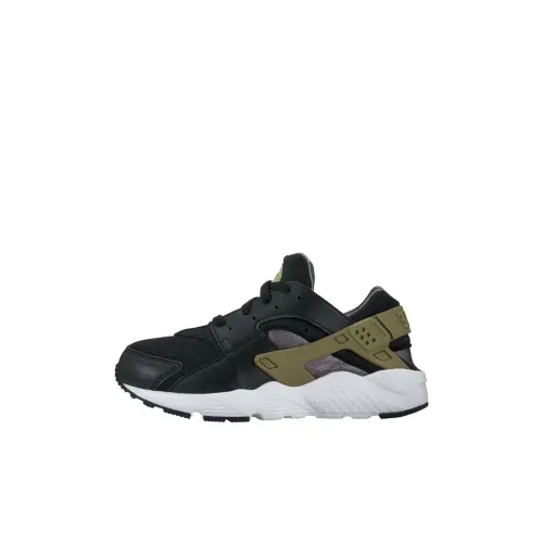 Nike Air Huarache Амортизация Износостойкий Низкий Топ Детская Беговая Обувь Черная Детская