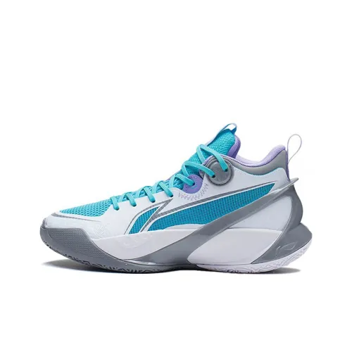 LINING YOUNG Противоскользящий Дышащий Легкий Амортизация Поддержка MID Топ Детские Баскетбольные кроссовки