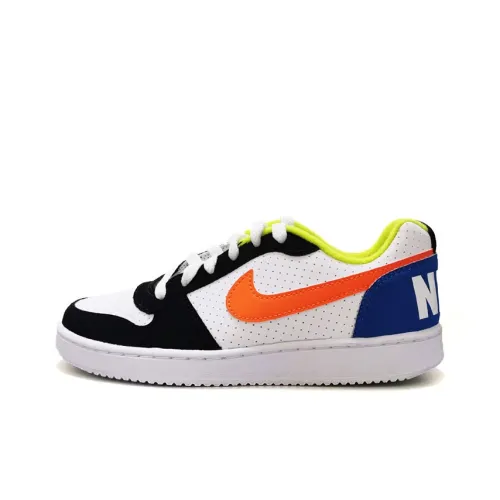 Nike Court Borough Low Топ Детские Скейтбординги Белый Оранжевый