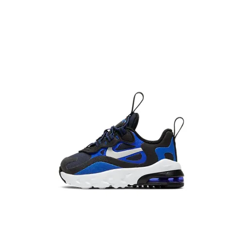 Nike Air Max 270 React Low Топ Обувь для малышей Черный белый и синий Infant And Toddler