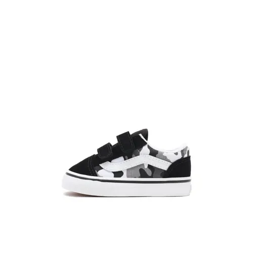 Vans Old Skool Collection Низкие топы Обувь для малышей Черный Белый Камуфляж Новорожденный и Малыш