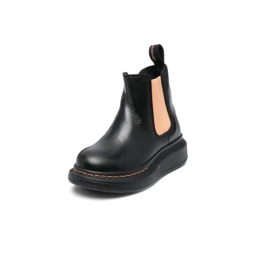 Alexander McQueen Детские кожаные сапоги Kids